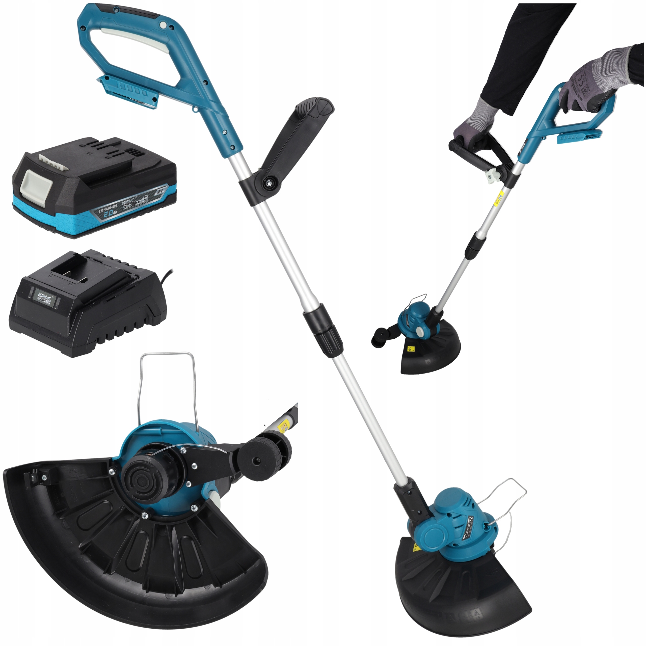 Podkaszarka Akumulatorowa Dedra Sas+all 18V Bateria 2 Ah Kosa Wykaszarka