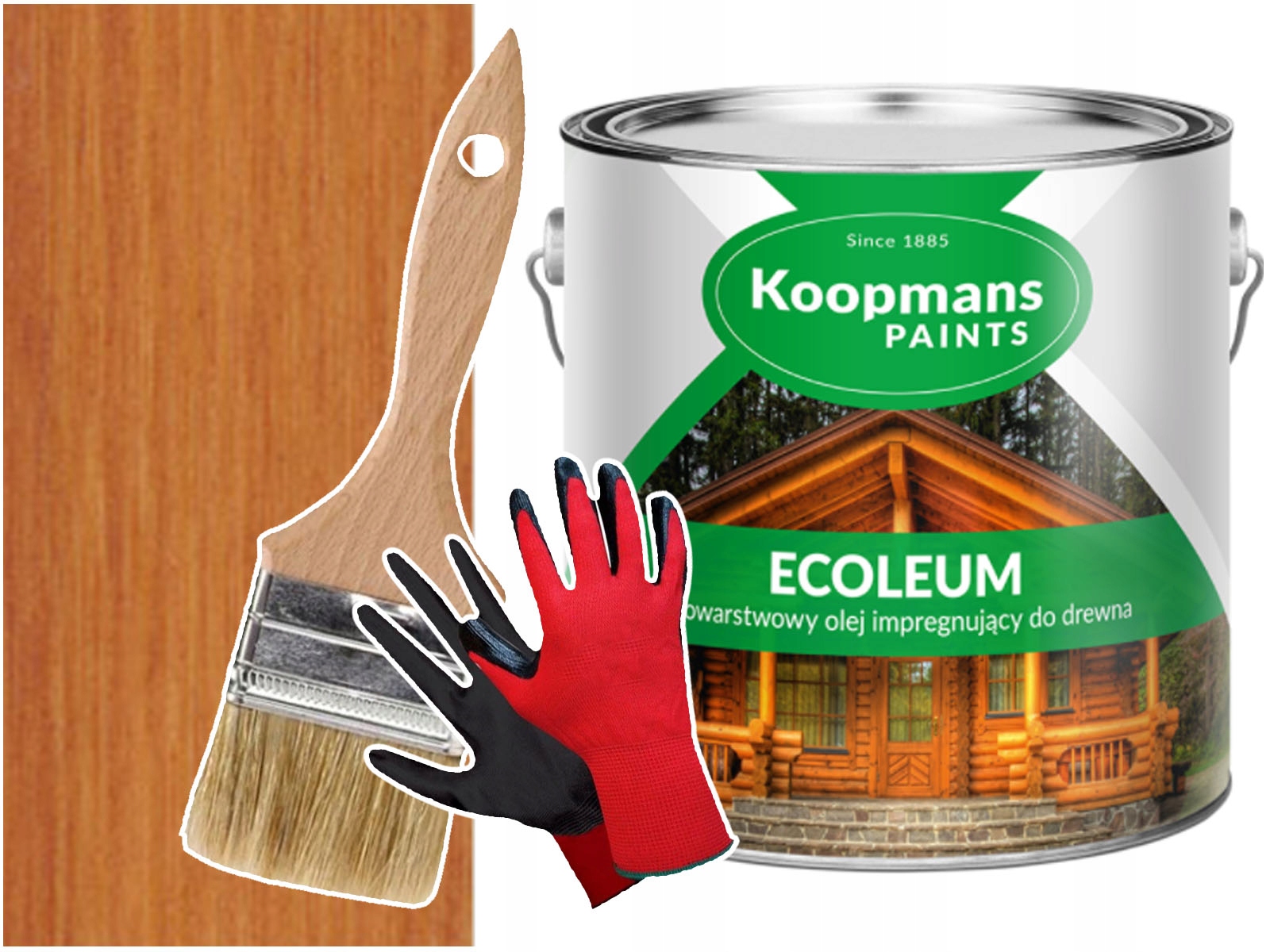 Olej na dřevo Fasády Asfaltový Šindel Ecoleum Mahagon 10L