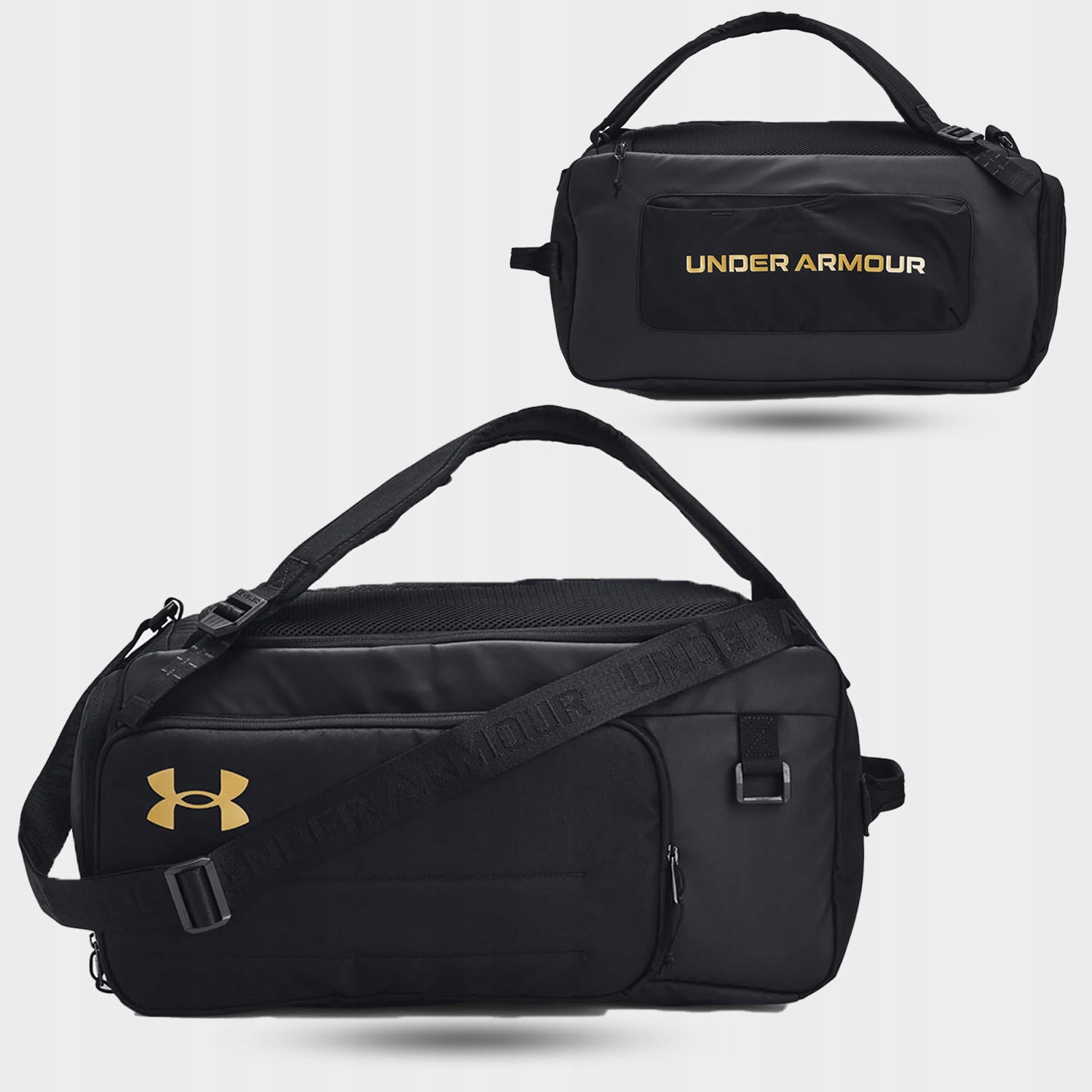 Under Armour Taška Ua Contain Duo Sm Bp Duffle-BLK černá