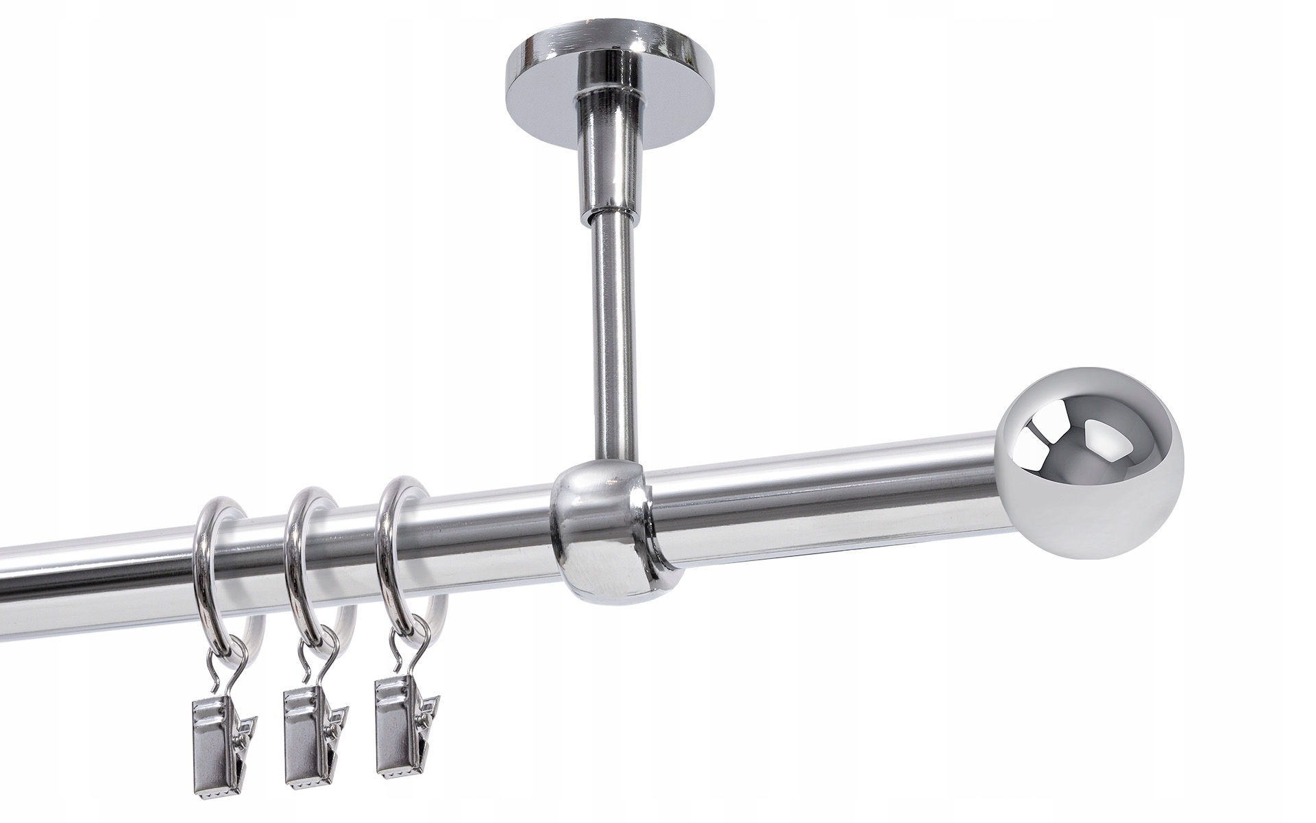 

Karnisz pojedynczy Ø19 mm chrom 160 cm