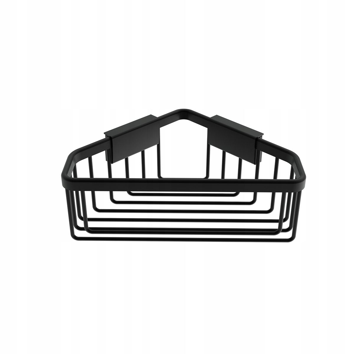 Nimco Kibo čierna drôtená rohová polica nielen do sprchy Ki-14003-90