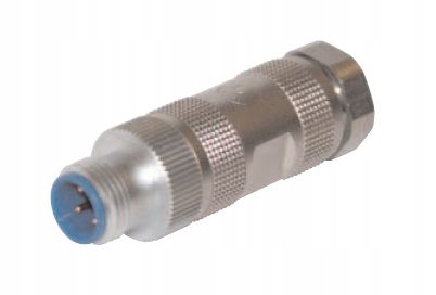 EM12S Octopus wtyk M12x1 kodowanie D na kabel, prosty, Ethernet Hirschmann