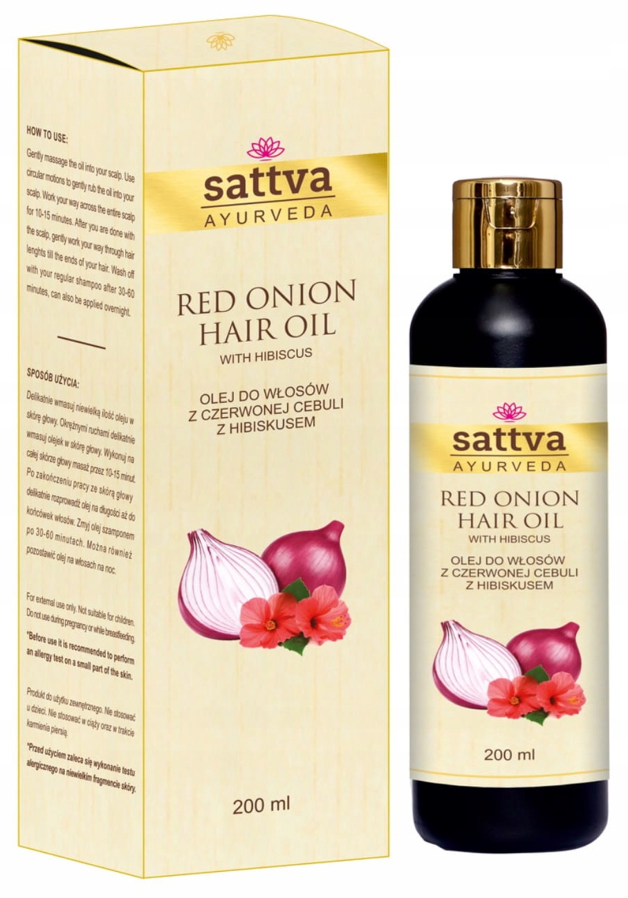 Sattva Hair Oil olej na vlasy z červené cibule Red Onion 200 Ml