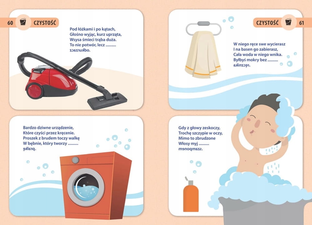 Zagadki dla dzieci łamigłówki wierszyki Nośnik książka papierowa