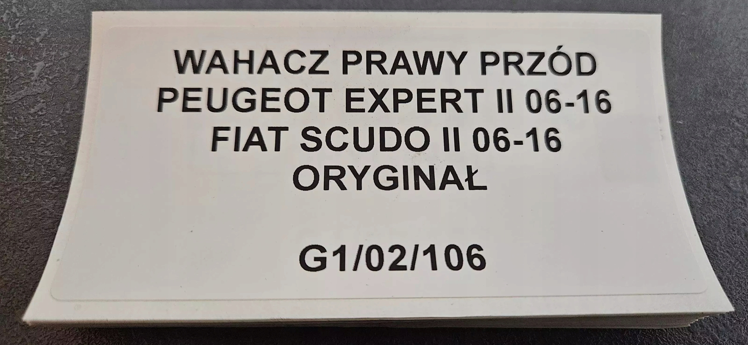 arm right front PEUGEOT EXPERT II SCUDO II 06