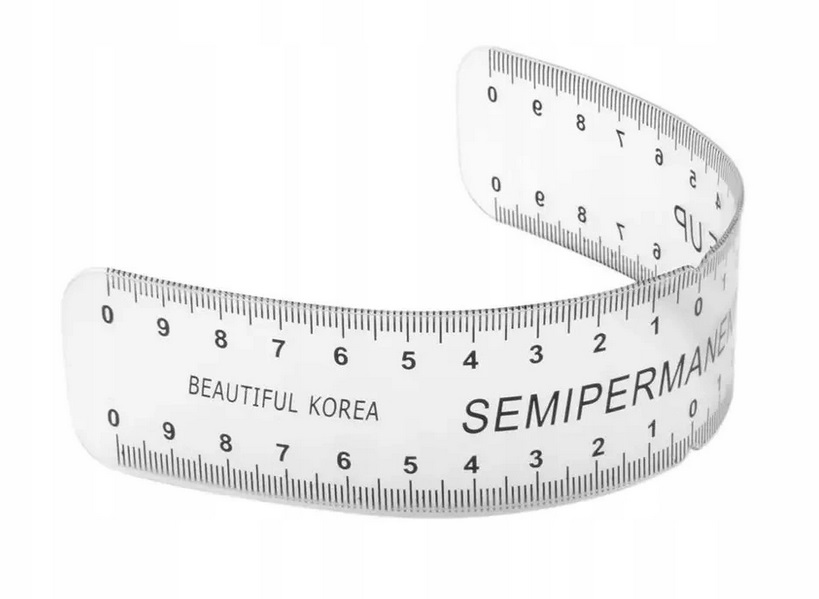 Linijka miarka brwi makijaż permanentny