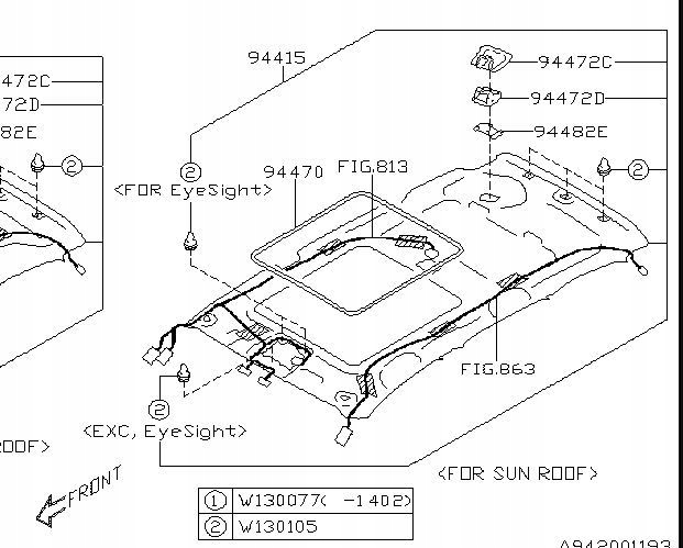 PODSUFITKA SUBARU FORESTER IV Z SZYBERDACHEM USA
