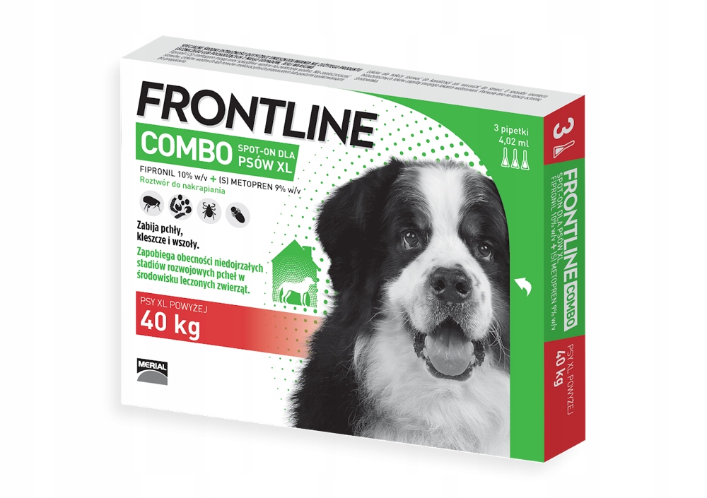 Frontline Combo XL 3 pipety psys 40-60 kg