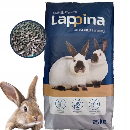 LAPPINA 1 PASZA LAPINA KARMA DLA KRÓLIKÓW SUPER TUCZ 25KG