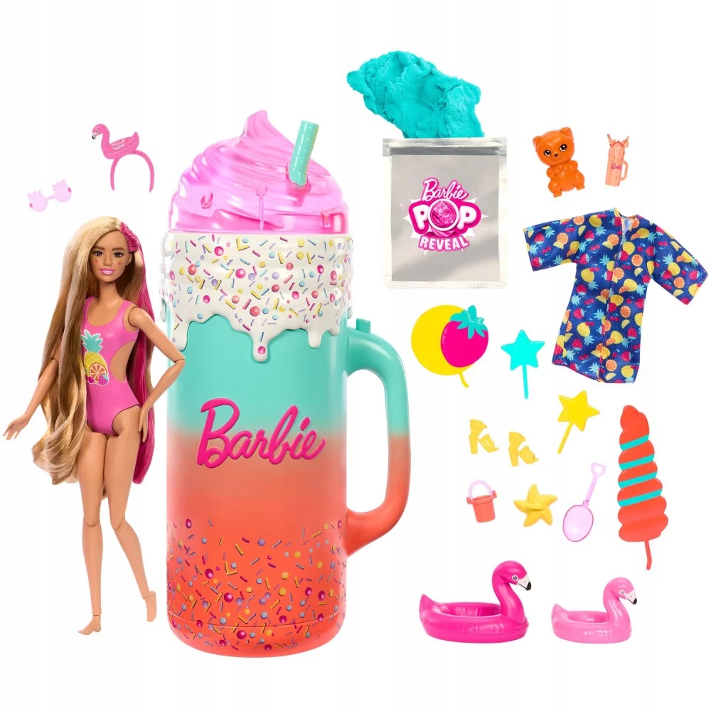 BARBIE POP REVEAL LALKA ZESTAW PRZENTOWY TROPIKALNE SMOOTHIE HRK57 Marka Mattel