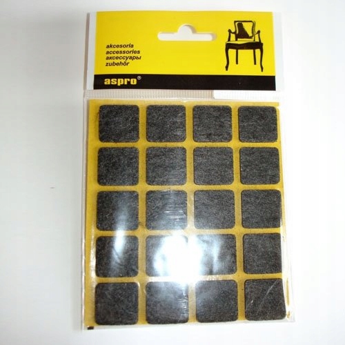 

Podkładki Filcowe Samoprzylepne 20x20MM Czarne 20