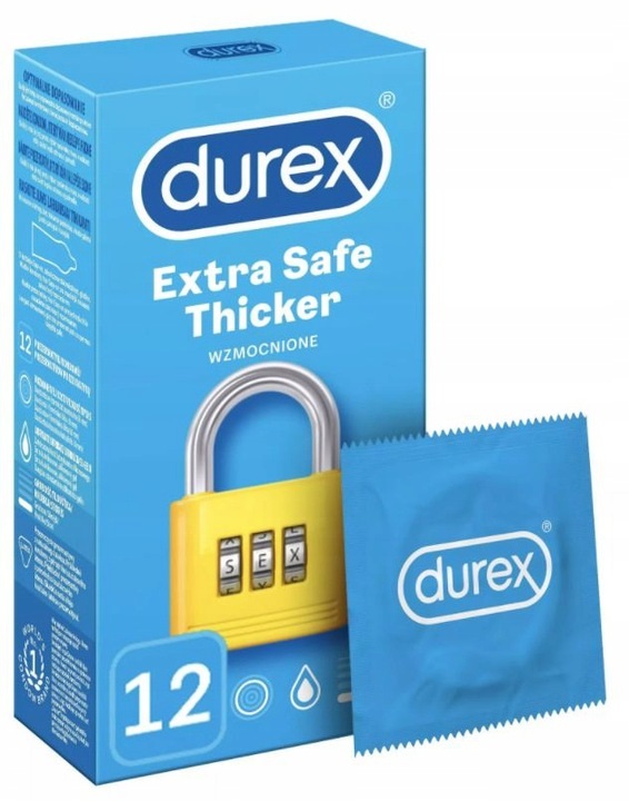 

Durex prezerwatywy Extra Safe 12szt nawilżane
