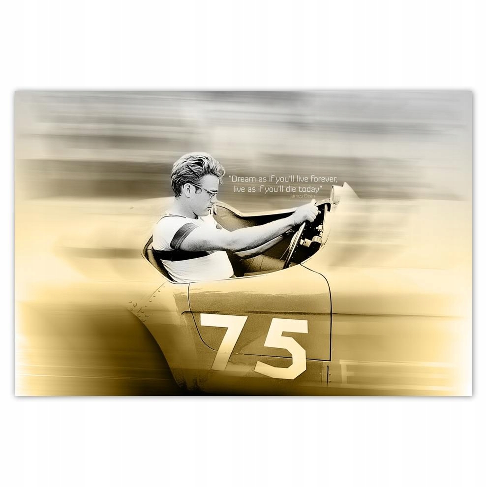 

Plakaty 60x40 James Dean w samochodzie