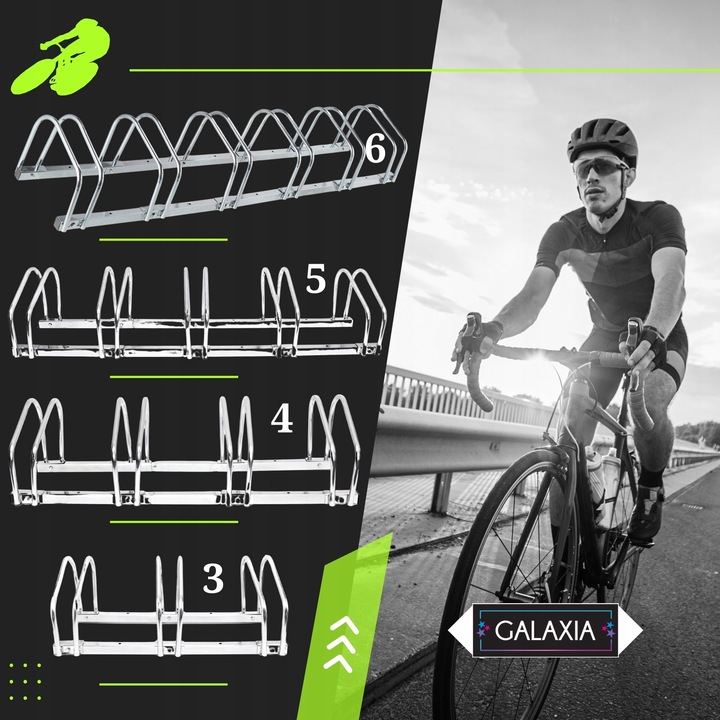 STOJAK NA 4 ROWERY Rowerowy Rower Parking na 4 Stanowiska Uchwyt Ocynk Długość 101 cm