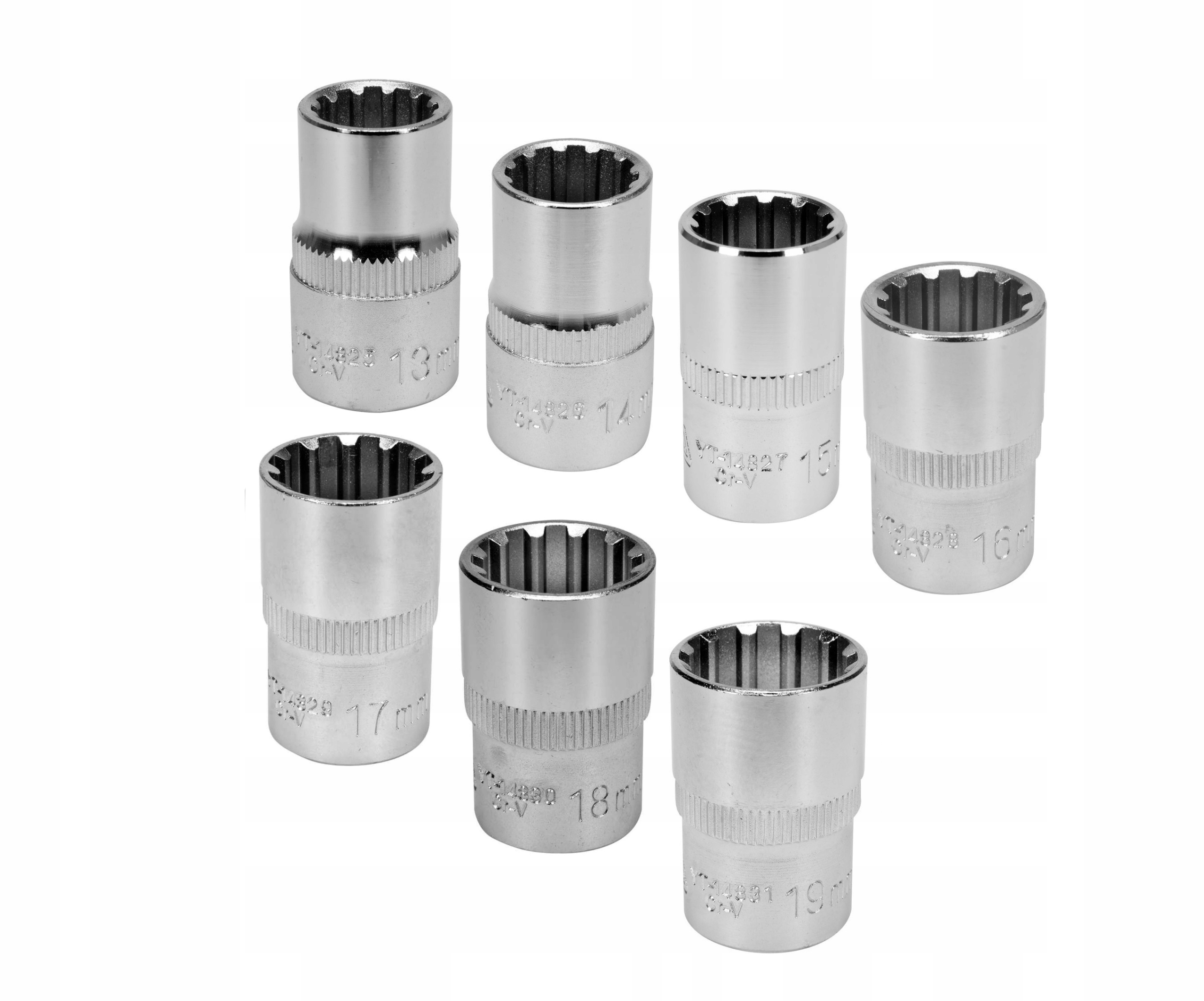 

Nasadka Spline 1/2 13-19 Kpl. 7 Szt. Yato YT-14825