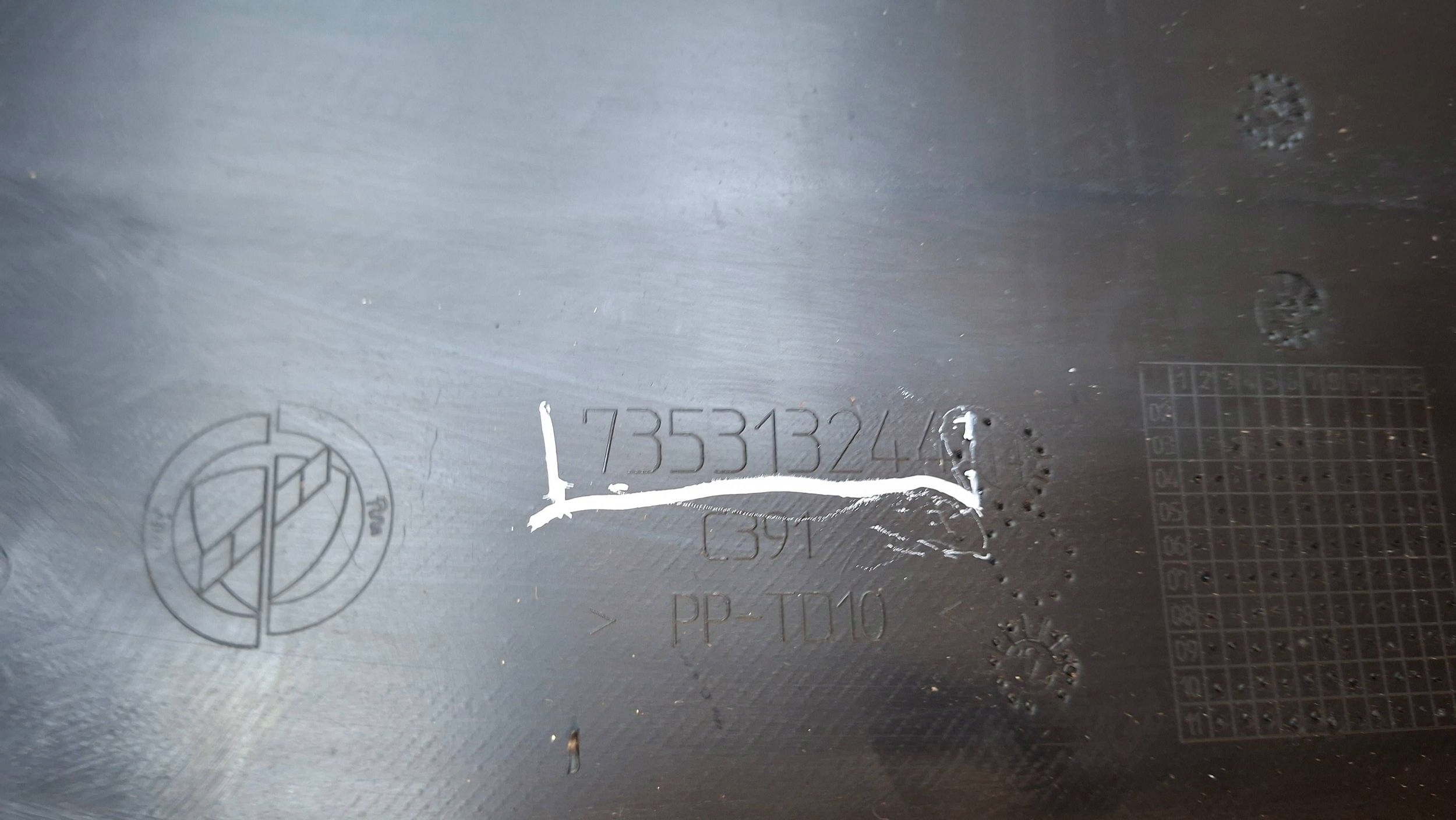 bumper rear part 735313244 FIAT PANDA II 2003