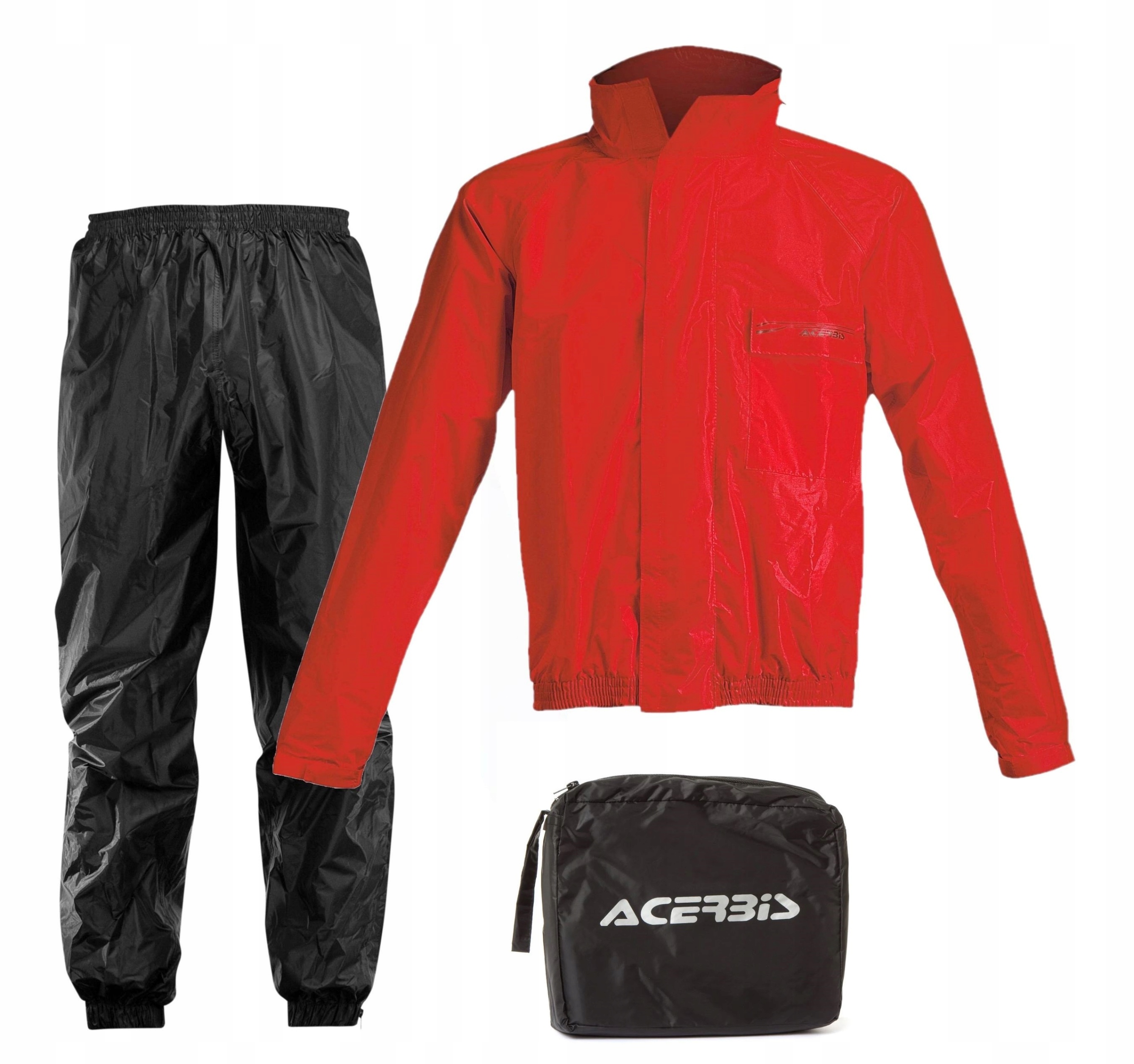 Kombinezon Przeciwdeszczowy ACERBIS LOGO Dwuczęściowy Black Red rozm. L