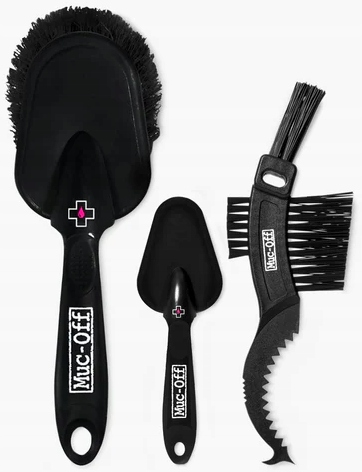 Sada tří kartáčů na mytí motocyklů Muc-Off 3x Premium Brush Set