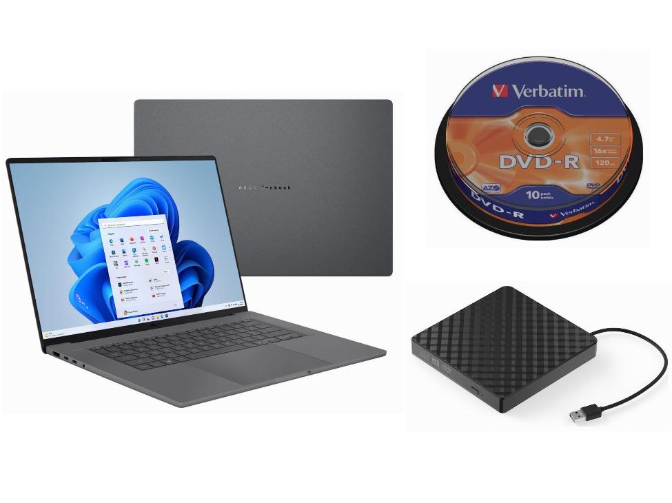 Laptop Asus Windows 11 Home Qualcomm Snapdragon Zewnętrzny Napęd DVD