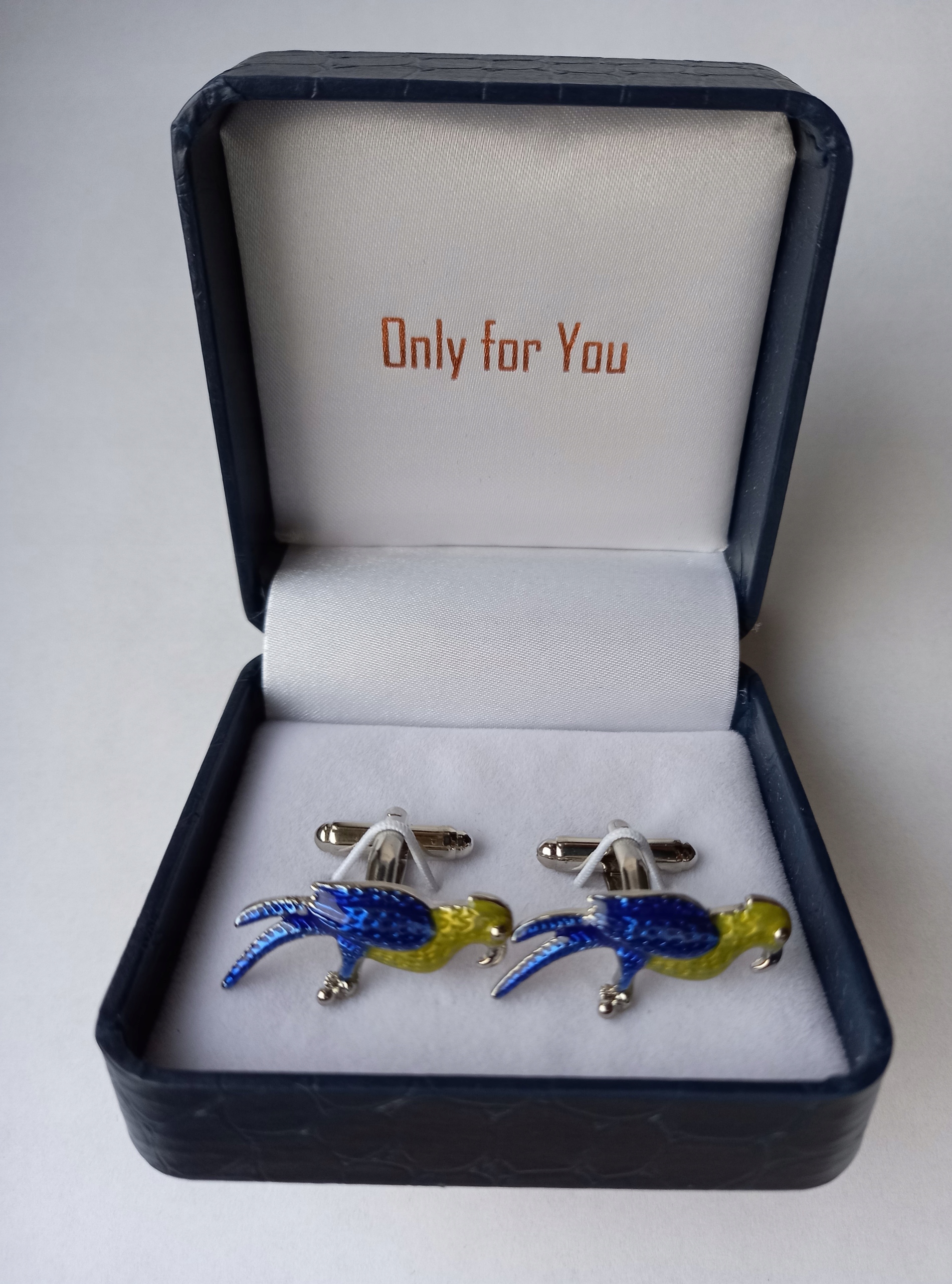 Krásné manžetové knoflíčky Exciting Papoušek