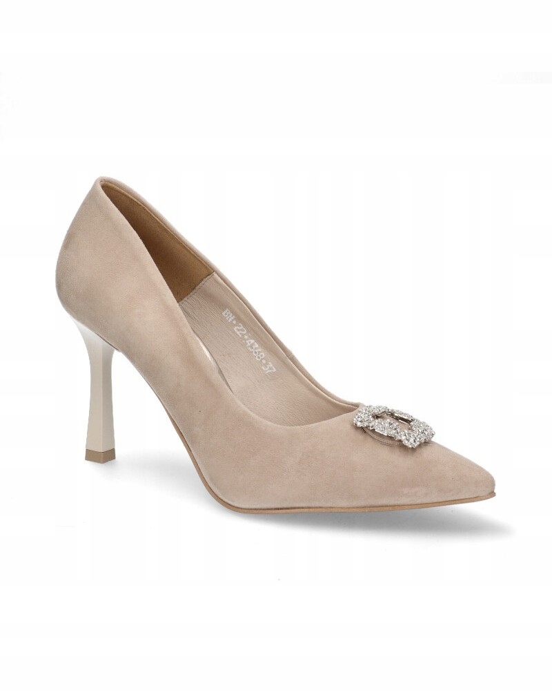 capucino semiš klasické kožené lodičky Karino 39