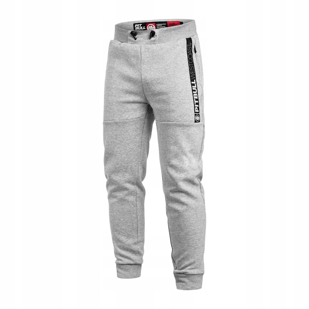 Pánské tréninkové sportovní tepláky Pitbull Saturn Šedá Melanž XL
