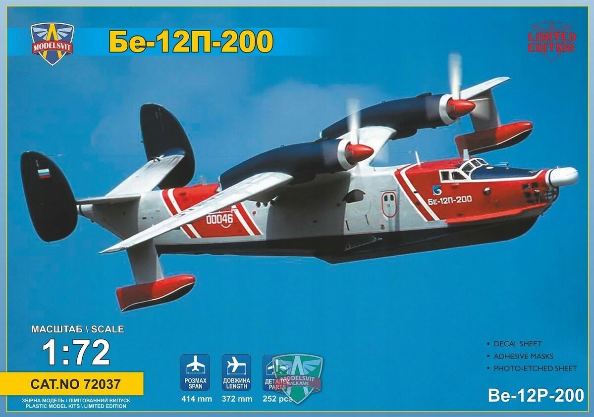 Model plastový Beriev Be-12P-200 ModelSvit 72037 měřítko 1/72