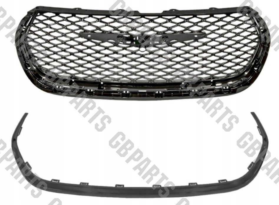 Mřížka Grilu Atrapa Nárazníku Lišta Černá Chrysler Pacifica 2021-