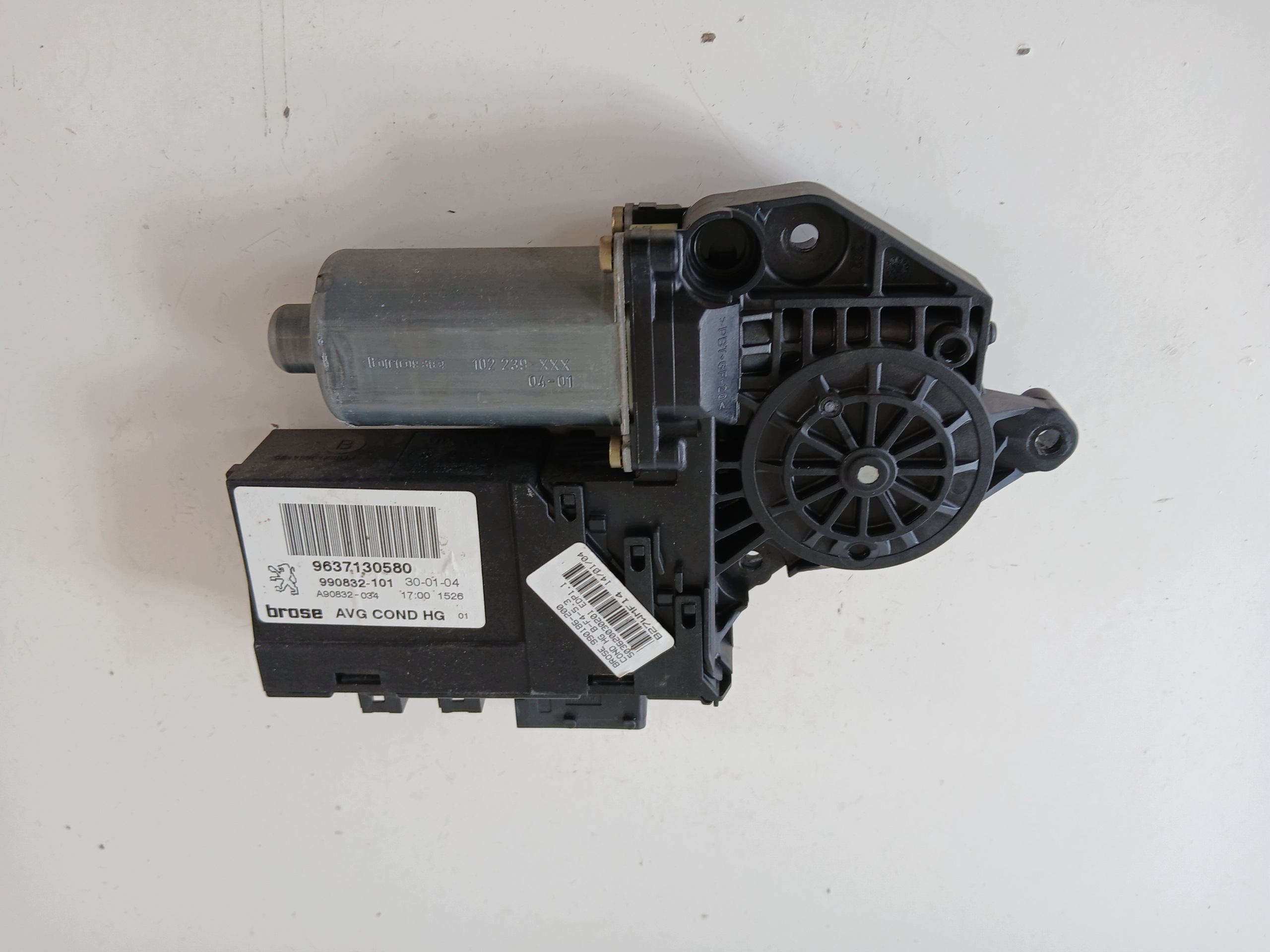 PEUGEOT 307 mini motor windows left front 9637130580