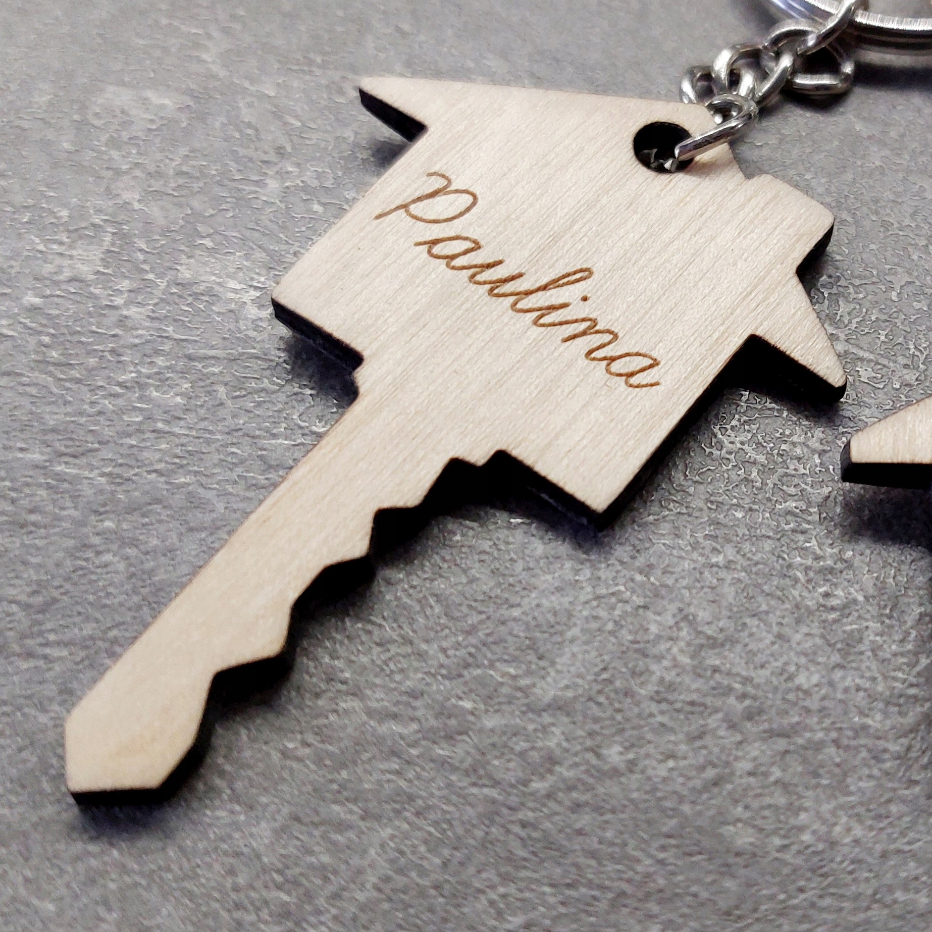 BRELOK DREWNIANY DOMEK KLUCZE PARAPETÓWKA PREZENT Model klucz domek