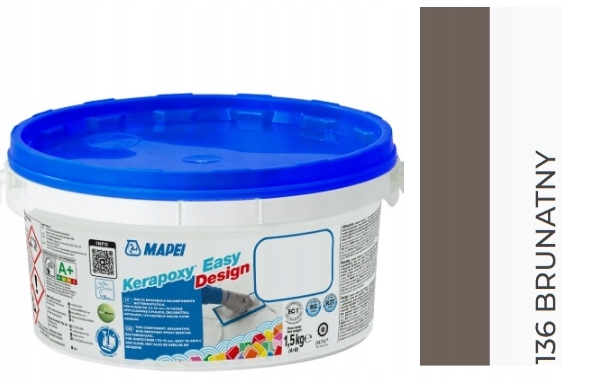Mapei Fuga Epoksydowa Kerapoxy Easy Design 136 1,5kg Kolor Brunatny