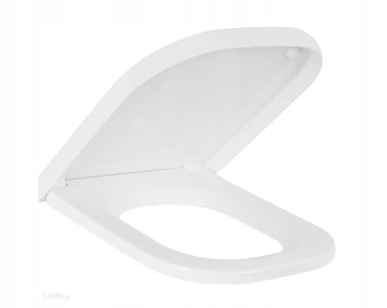 Deska sedesowa WC wolnoopadająca Roca Gap Square Duroplast biała