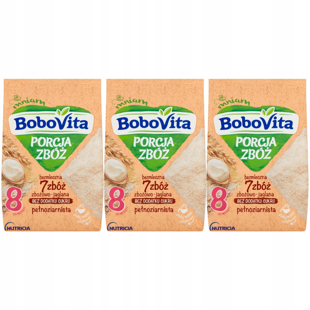 BOBOVITA Porcja Zbóż bzml. 7 zbóż-jag, 3x170g