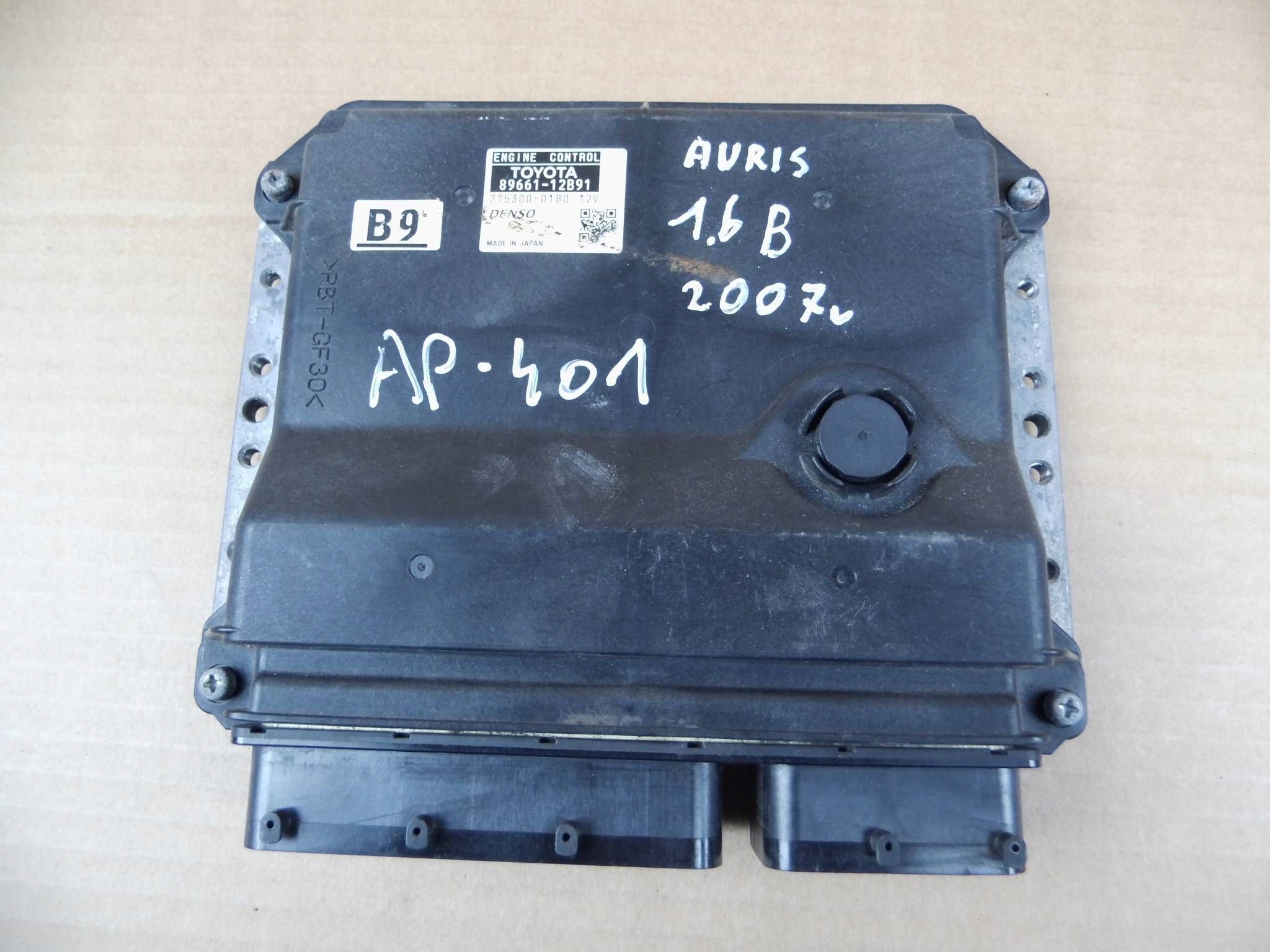 Toyota Auris e 2006-2009 modulo computer Centralina Motore ECU 89661-12B91