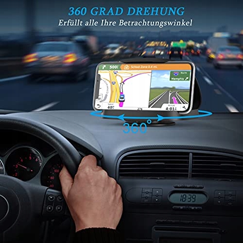 UNIWERSALNY Uchwyt Samochodowy 360 Stopni Do Telefonów iPhone Android — miniatura 5