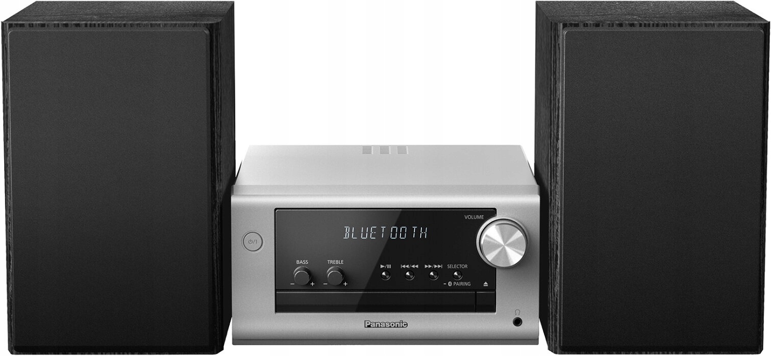 Stereo věž Panasonic SC-PM704EG-S 80 RMSMicro HiFi CD rádio Dab+ stříbrná