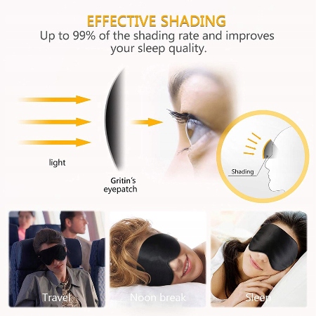 SATYNOWA MASKA DO SPANIA MIĘKKA OPASKA NA OCZY Płeć kobieta