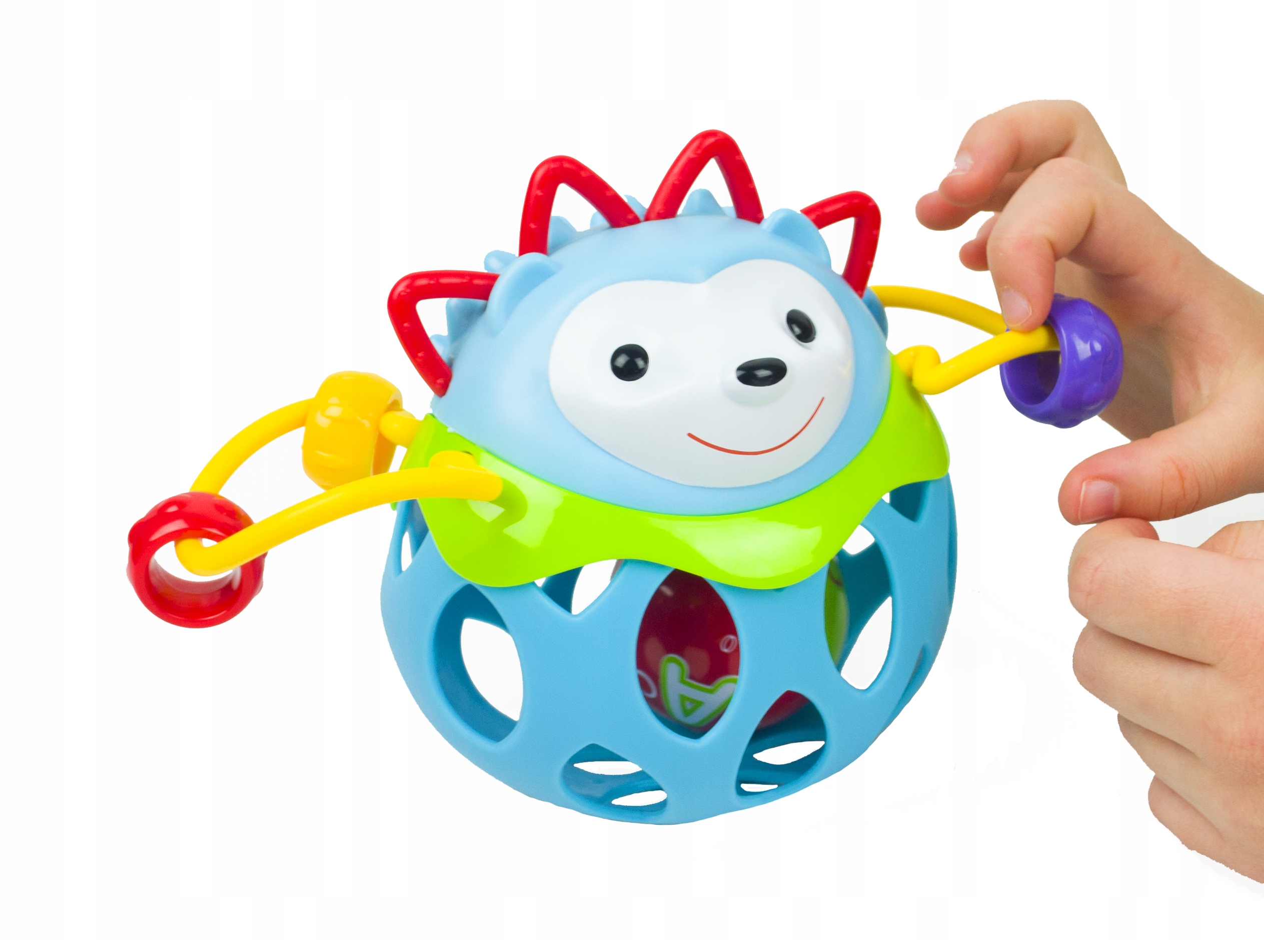 GRZECHOTKA JEŻ SENSORYCZNA ZABAWKA GUMOWY GRYZAK