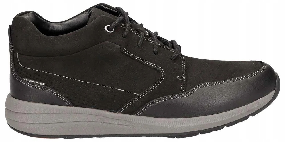 Clarks Pánské polobotky Un Coast Dry Waterproof velikost 40 Nubuk černá
