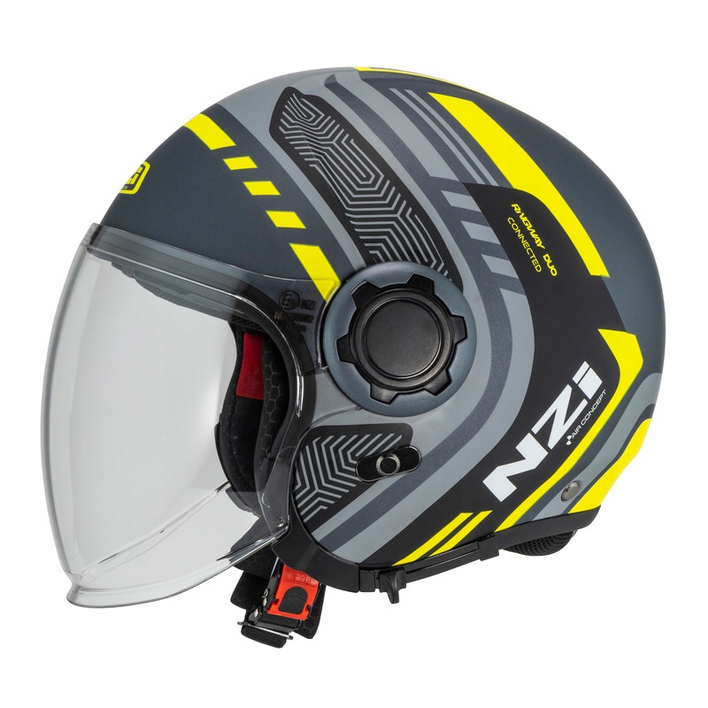 Motocyklová Prilba Nzi Ringway 2 Duo Connected Antracite Grey Matt M