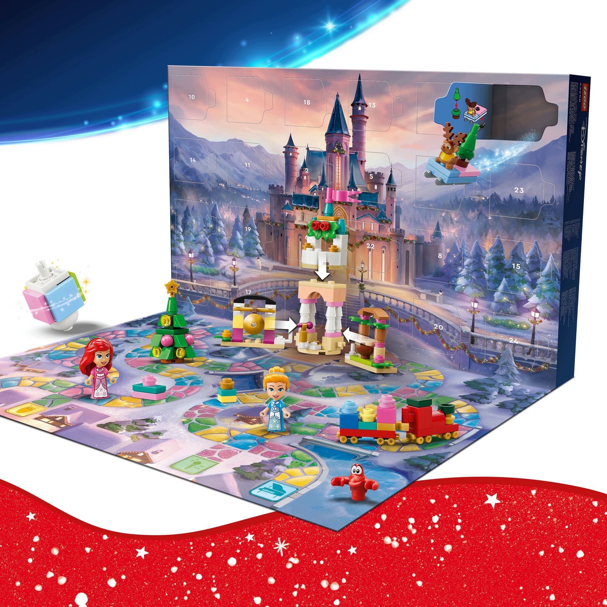 Адвент-календарь LEGO Disney Princess 43298 2026, 290 деталей и 8 фигурок, от 5 лет — фото 4