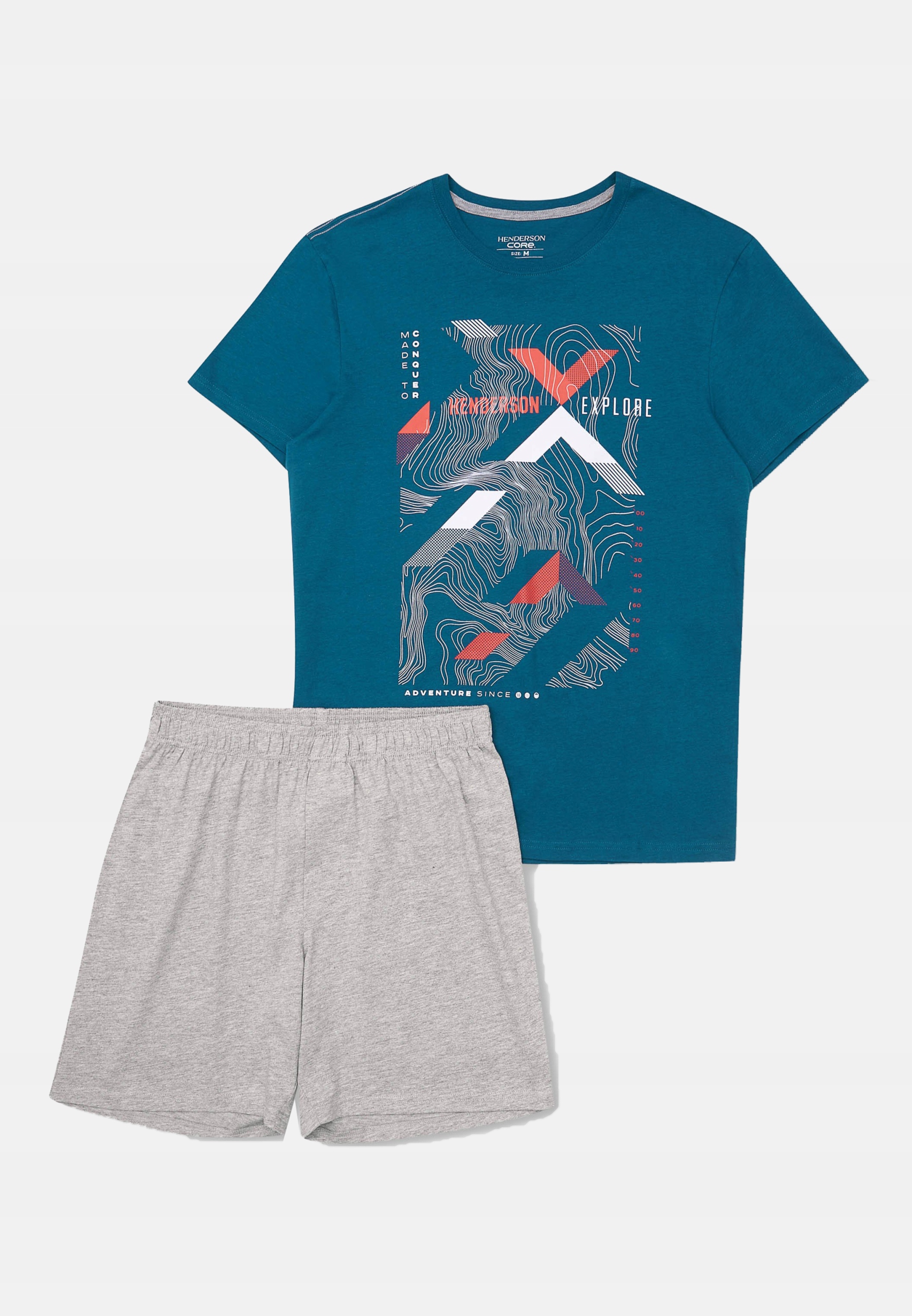 HENDERSON piżama męska FLUX 40677-69 L Materiał dominujący bawełna