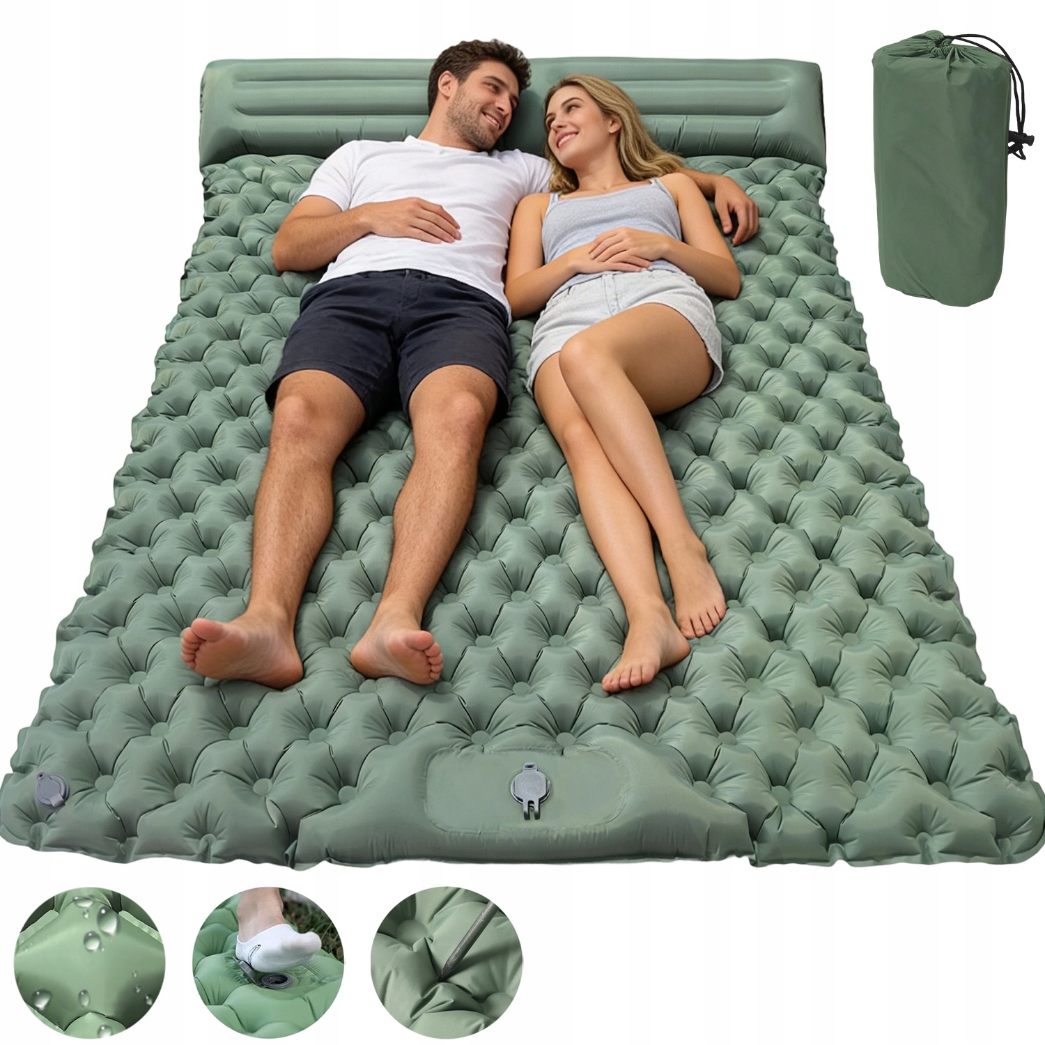 Turistická Kempingová Samonafukovací Podložka Pod Stan 217*136 CM Ultralehká