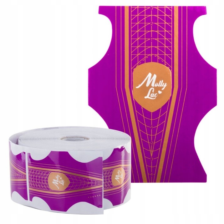 SZABLONY formy DO PAZNOKCI 50szt DWUSTRONNE SZPIC