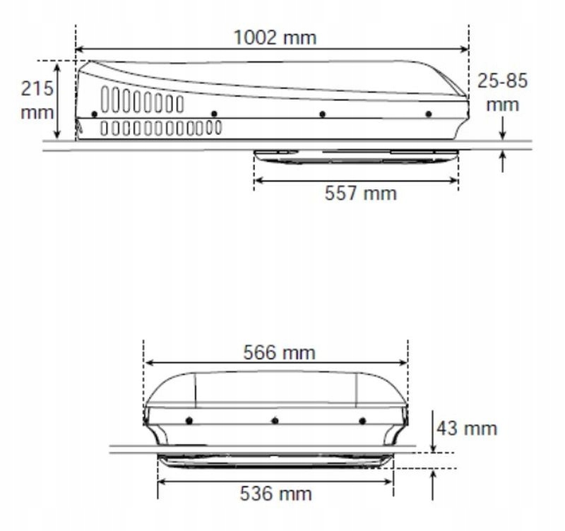 KLIMATYZATOR DACHOWY WEBASTO COOL TOP TRAIL 24 Producent części Webasto