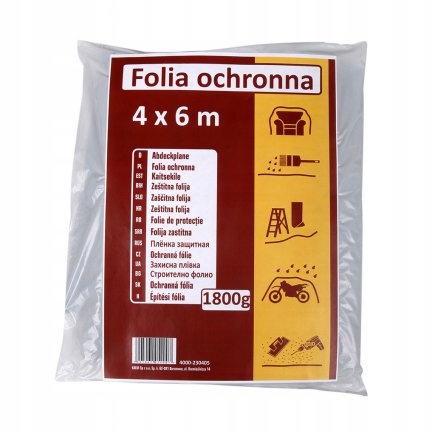

Folia Ochronna Budowlana Bardzo Gruba 4X6M Hardy