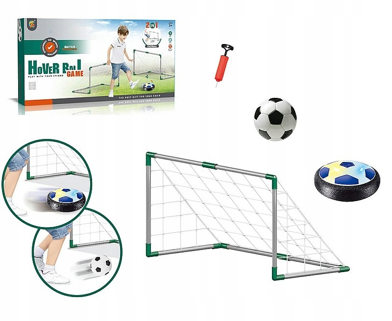 Zestaw Do Gry W Piłkę Nożną Dla Dzieci piłkarski 2 bramki pompka piłki 2w1