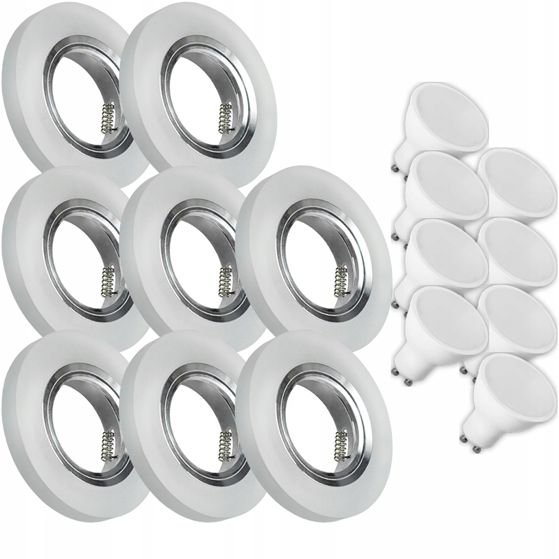 8X Skleněná Lampička Moderní Kulaté Stropní Svítidlo Kolo Silné Sklo Námraza Led Žárovka 5W