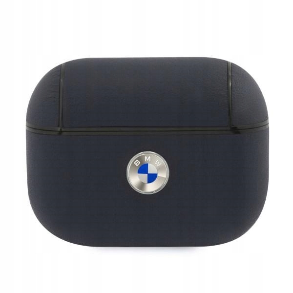 Bmw Bmapsslna AirPods Pro cover tmavě modrá/navy Geniune Leather Silver Logo