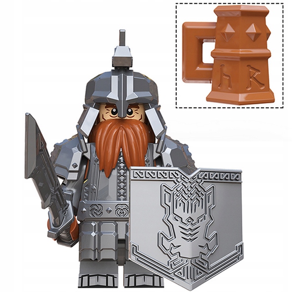 

Figurka Krasnolud Żołnierz Hobbit Armia Wojownik